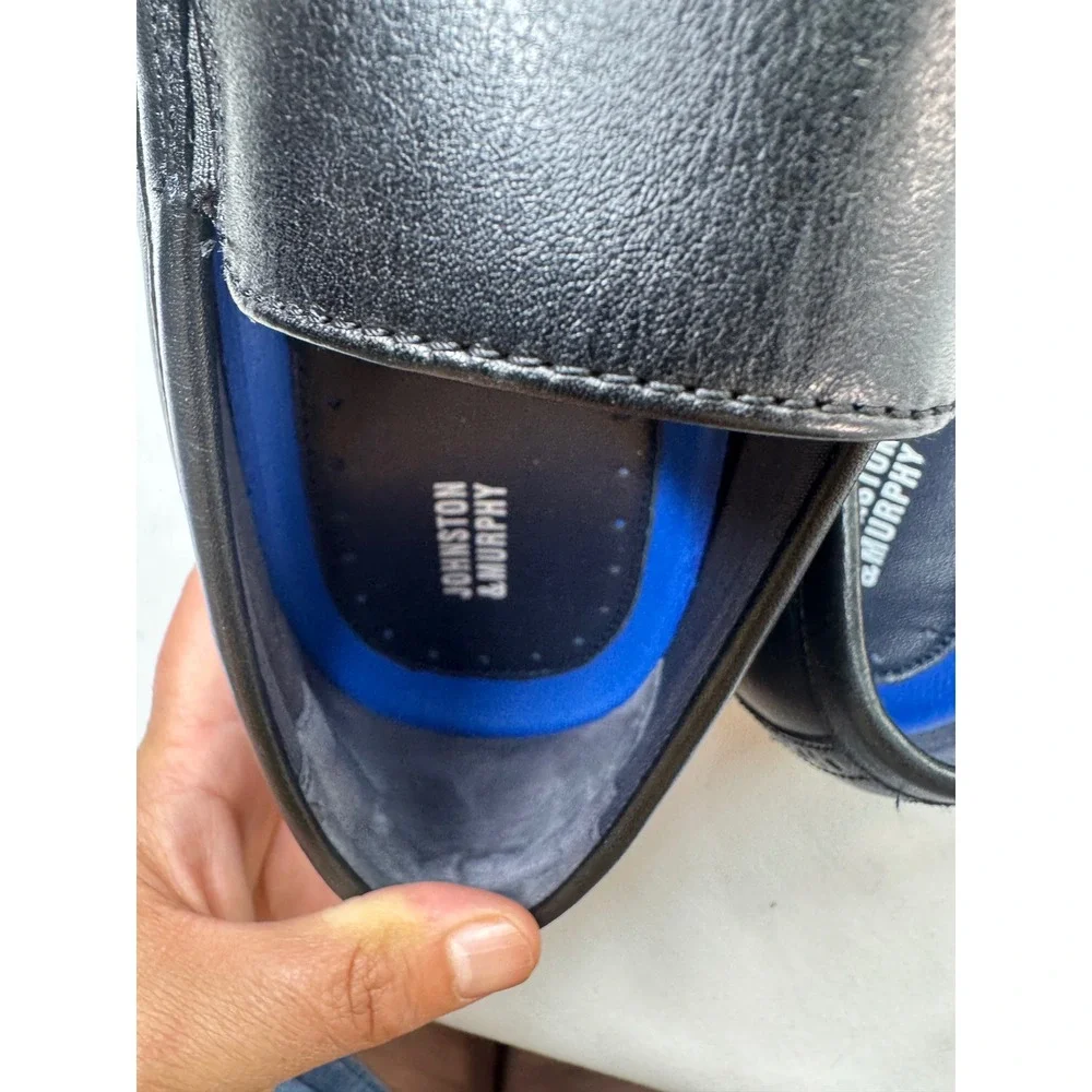 Johnston & Murphy Stockton Venetian Loafer, Men's Size 11.5 M, Black MSRP $149‎